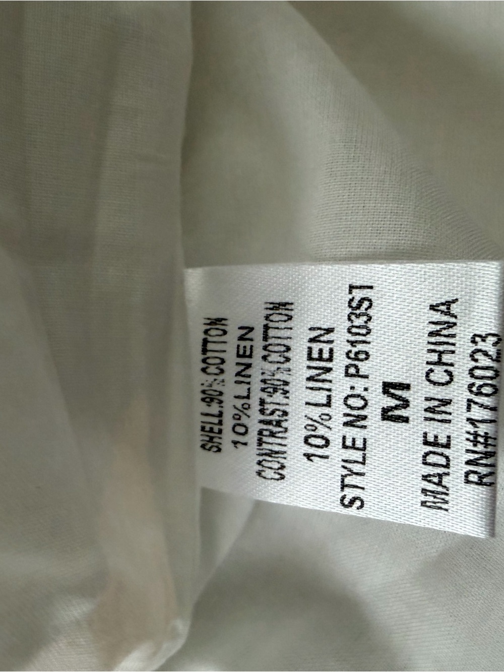 High-Waist White Cotton Linen Blend Shorts with Ruffle Hem - Picture 4 of 4
